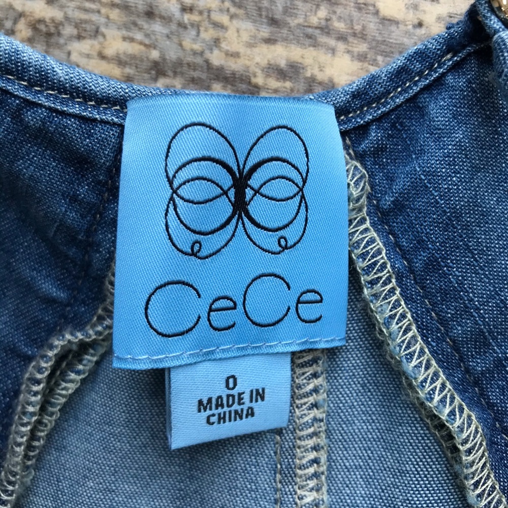 CeCe Denim Halter Dress - Picture 4 of 7